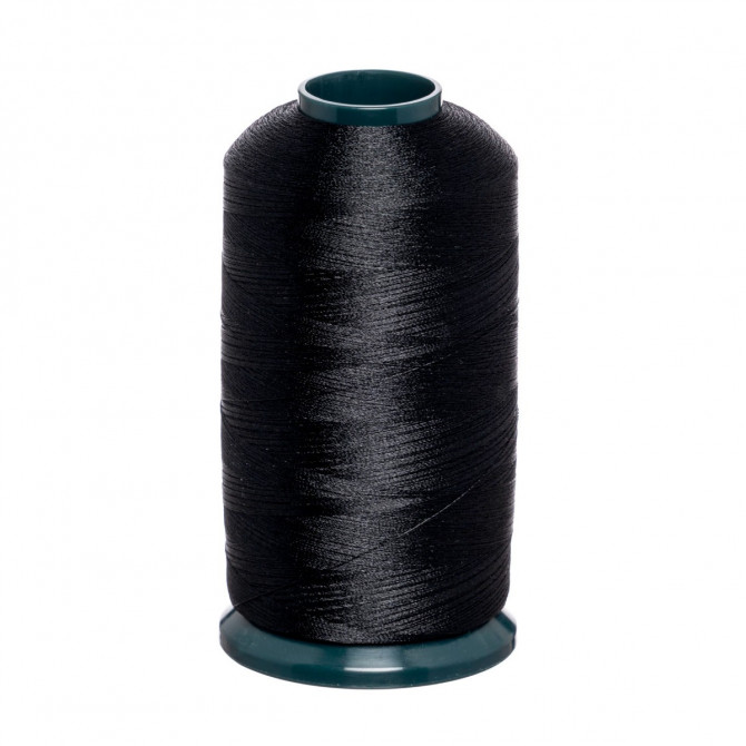 Embroidery thread 100% polyester, 5000m/cone, (900) Black