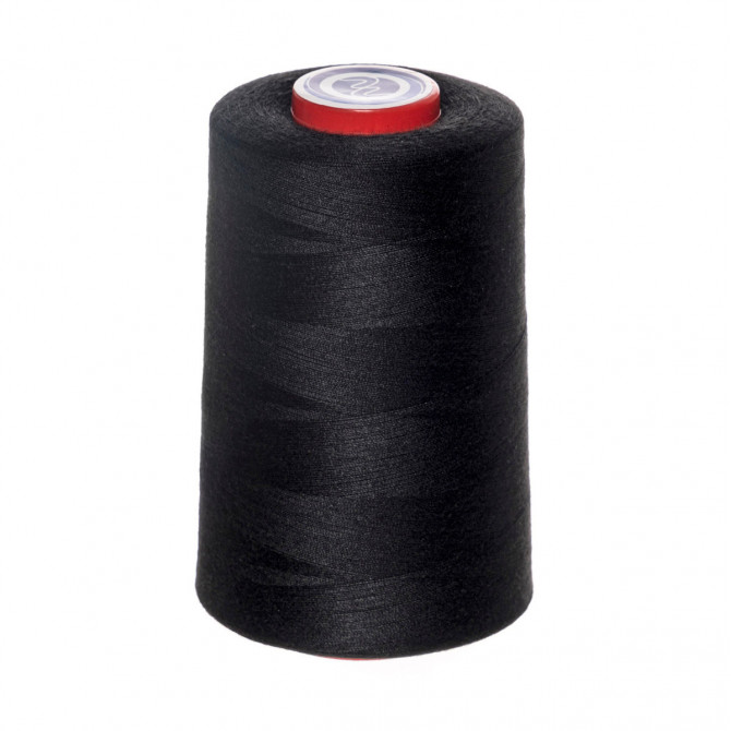 Sewing thread, 100% polyester, N120, 5000y/cone, black