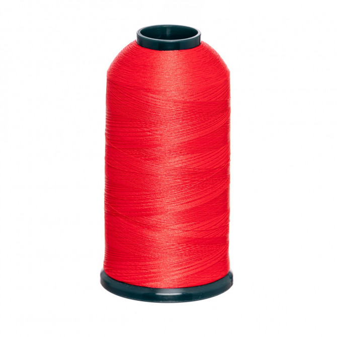 Embroidery thread 100% polyester, 5000m/cone, (123) Red