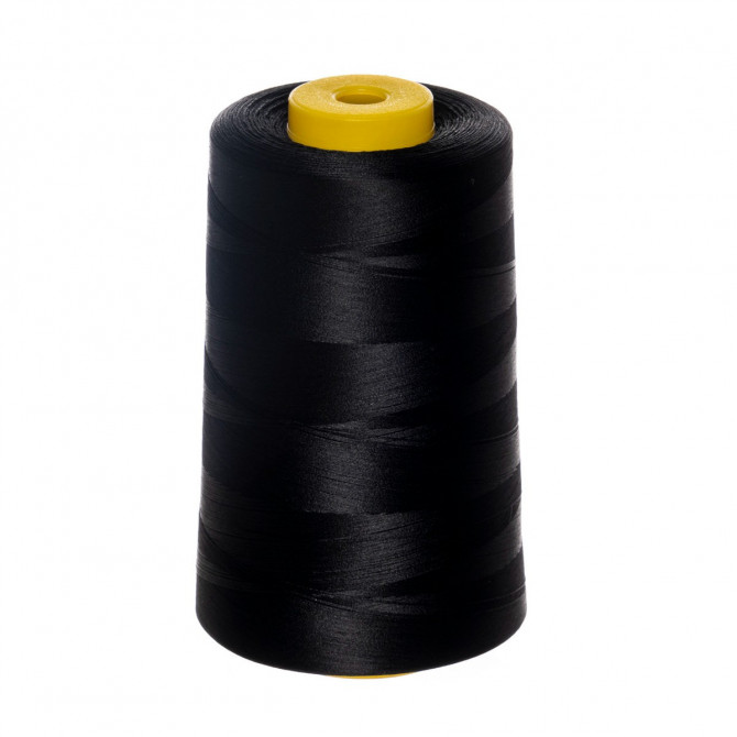 Textured filament thread, 100% polyester, N150, 10.000m/cone, black