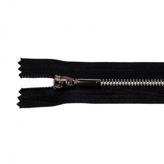 Metal zipper 4mm, 1 slider, closed end, 14cm