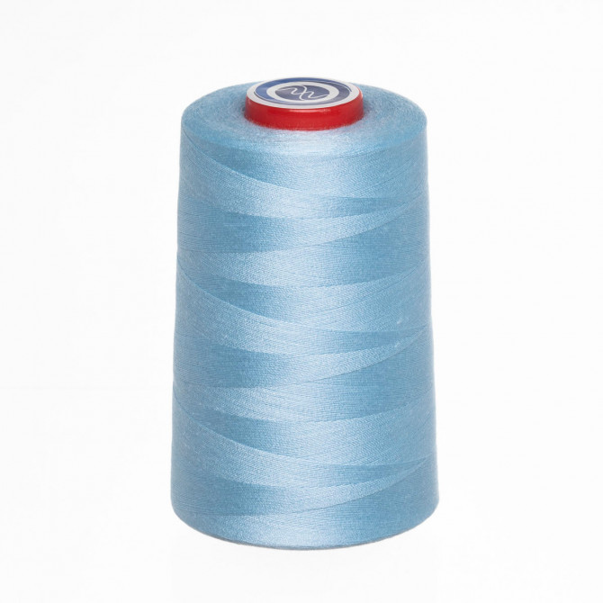 Швейная нить, 100% полиэстер, N120, 5000 ярдов/катушка, (5320) светло-синий