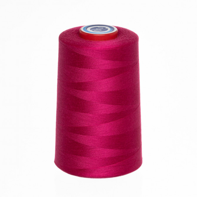 Швейная нить, 100% полиэстер, N120, 5000 ярдов/катушка, (3610) ярко розовый