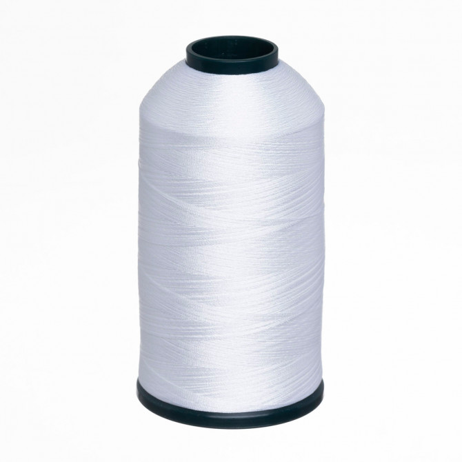 Embroidery thread 100% polyester, 5000m/cone, (1) white