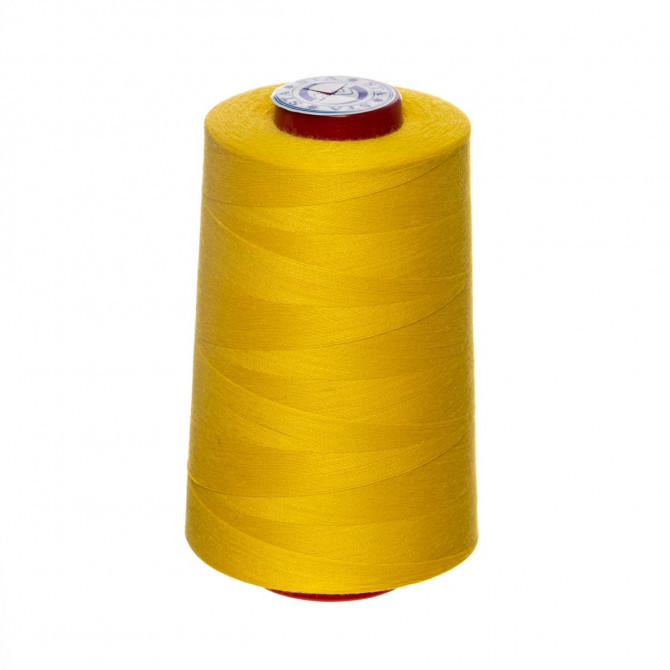 Швейная нить, 100% полиэстер, N120, 5000 ярдов/катушка, (1340) желтый