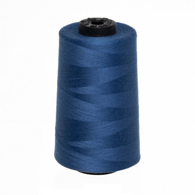 Sewing thread, 100% polyester, N120, 5000m/cone, (1102) blue